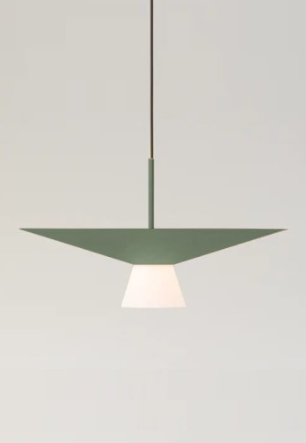 Lampa wisząca wewnętrzna BELT T-4145 Pale Green - Pale Green canopy - LED 6.2W 2700K 725lm Ang. 120° >90 CRI 350mA 230V Dimmable Triac IP20 - ESTILUZ