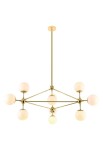 Lampa wisząca BAO GOLD - 10xE27 max 8W LED 230V IP20