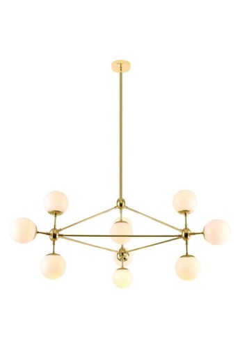Lampa wisząca BAO GOLD - 10xE27 max 8W LED 230V IP20