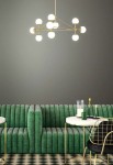 Lampa wisząca BAO GOLD - 10xE27 max 8W LED 230V IP20