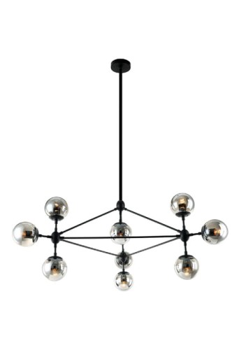Lampa wisząca BAO NERO FUME - 10xE27 max 8W LED 230V IP20