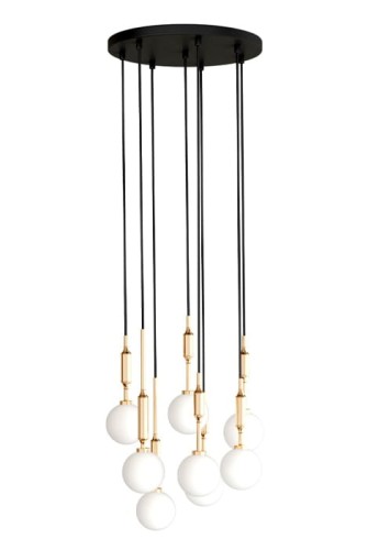 Lampa wisząca ERO VIII GOLD 40 - 8xG9 max 8W LED 230V IP20