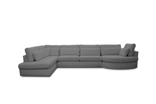 Narożnik SANTIAGO OT-3-LCR tkanina Ascot Graphite - bez funkcji spania i pojemnika