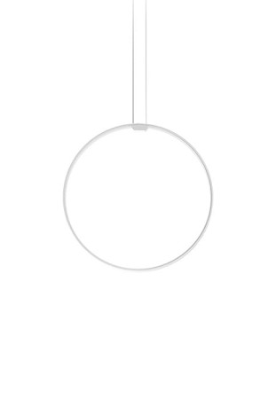 Lampa wisząca ZERO ROUND VERTICAL Ø50 biały - LED 25W 2700K Ra>90 2039lm 24V DC 24V IP20 - PANZERI