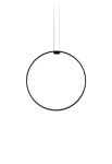 Lampa wisząca ZERO ROUND VERTICAL Ø50 czarny - LED 25W 2700K Ra>90 2039lm 24V DC 24V IP20 - PANZERI