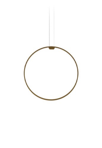 Lampa wisząca ZERO ROUND VERTICAL Ø50 brązowy - LED 25W 2700K Ra>90 2039lm 24V DC 24V IP20 - PANZERI