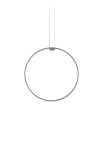 Lampa wisząca ZERO ROUND VERTICAL Ø50 titanium - LED 25W 2700K Ra>90 2039lm 24V DC 24V IP20 - PANZERI