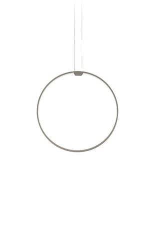 Lampa wisząca ZERO ROUND VERTICAL Ø50 titanium - LED 25W 2700K Ra>90 2039lm 24V DC 24V IP20 - PANZERI 