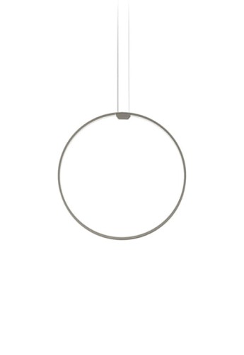 Lampa wisząca ZERO ROUND VERTICAL Ø50 titanium - LED 25W 2700K Ra>90 2039lm 24V DC 24V IP20 - PANZERI