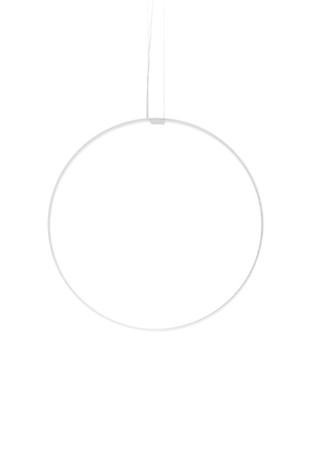 Lampa wisząca ZERO ROUND VERTICAL Ø75 biały - LED 36W 2700K Ra>90 3059lm 24V DC 24V IP20 - PANZERI