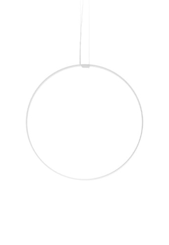 Lampa wisząca ZERO ROUND VERTICAL Ø75 biały - LED 36W 2700K Ra>90 3059lm 24V DC 24V IP20 - PANZERI