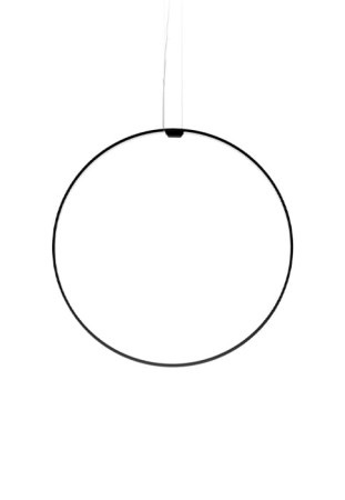 Lampa wisząca ZERO ROUND VERTICAL Ø75 czarny - LED 36W 2700K Ra>90 3059lm 24V DC 24V IP20 - PANZERI