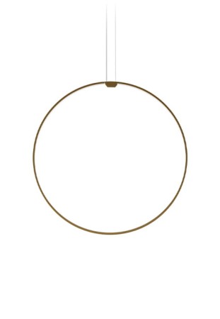 Lampa wisząca ZERO ROUND VERTICAL Ø75 brązowy - LED 36W 2700K Ra>90 3059lm 24V DC 24V IP20 - PANZERI