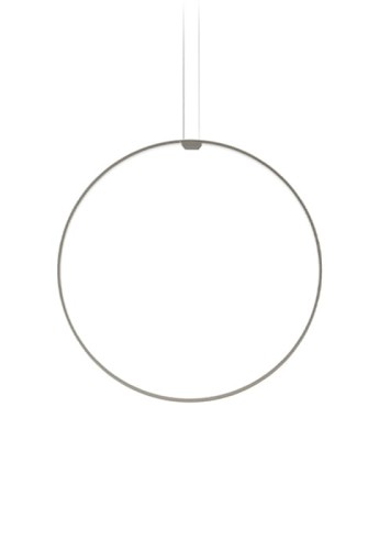 Lampa wisząca ZERO ROUND VERTICAL Ø75 titanium - LED 36W 2700K Ra>90 3059lm 24V DC 24V IP20 - PANZERI