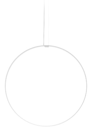Lampa wisząca ZERO ROUND VERTICAL Ø100 biały - LED 47W 2700K Ra>90 4079lm 24V DC 24V IP20 - PANZERI