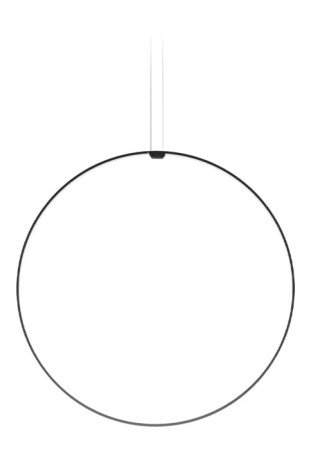 Lampa wisząca ZERO ROUND VERTICAL Ø100 czarny - LED 47W 2700K Ra>90 4079lm 24V DC 24V IP20 - PANZERI