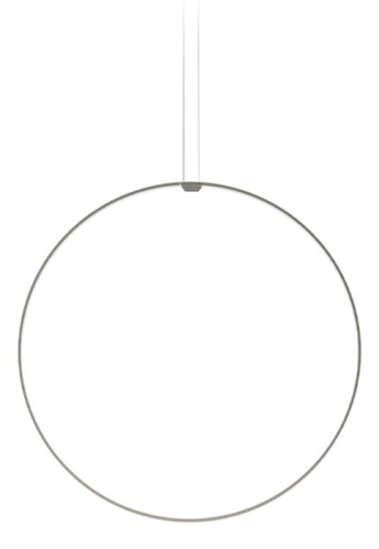 Lampa wisząca ZERO ROUND VERTICAL Ø100 titanium - LED 47W 2700K Ra>90 4079lm 24V DC 24V IP20 - PANZERI