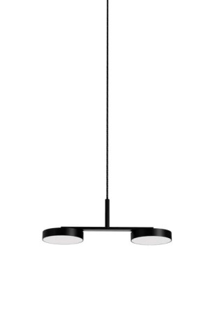 Lampa wisząca wewnętrzna RAFAELA DUO matowy czarny - LED 23.6W 3000K 3400lm 220-240V IP20 - ROBIN