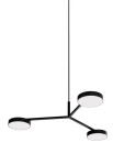 Lampa wisząca wewnętrzna RAFAELA TRIO matowy czarny - LED 35.4W 3000K 4560lm 220-240V IP20 - ROBIN