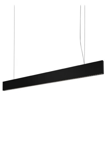 Lampa wisząca SUPERLINEA 1160mm matt black - 16.1W 2700K 2000lm IP40 ON-OFF Extra Wide Flood 70° - EXENIA
