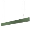 Lampa wisząca SUPERLINEA 1160mm metallic green - 16.1W 2700K 2000lm IP40 ON-OFF Extra Wide Flood 70° - EXENIA