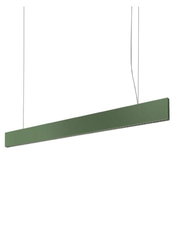 Lampa wisząca SUPERLINEA 1160mm metallic green - 16.1W 2700K 2000lm IP40 ON-OFF Extra Wide Flood 70° - EXENIA