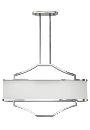 Lampa wisząca GERDO OVALE Cromo - 6xE14 max 12W LED 230V IP20