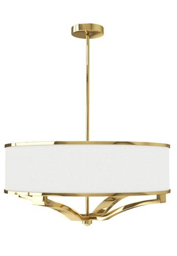 Lampa wisząca GERDO Gold - 4xE27 max 12W LED 230V IP20