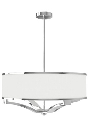 Lampa wisząca GERDO Chrom - 4xE27 max 12W LED 230V IP20