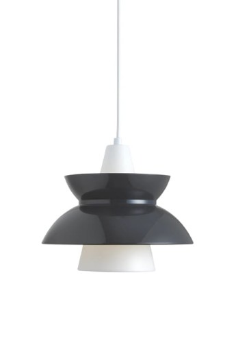 Lampa wisząca wewnętrzna DOO-WOP ciemny szary - 1x60W E27 230V IP20 - LOUIS POULSEN