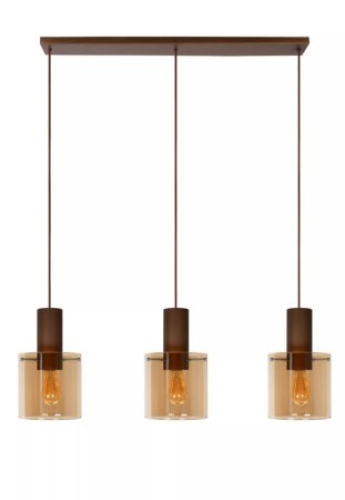 Lampa wisząca TOLEDO amber - 3xE27 40W 230V IP20
