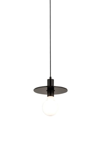 Lampa wisząca IKEDA czarna - E27 1x20W LED 220-230V IP20