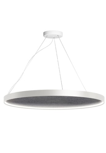 Lampa wisząca z panelem gładkim ARENA ACOUSTIC white - LED 51W 2700K Ra>90 1434lm 220-240V AC dimmable DALI-Push DIM IP20 - PANZERI