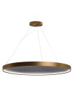 Lampa wisząca z panelem gładkim ARENA ACOUSTIC bronze - LED 51W 2700K Ra>90 1434lm 220-240V AC dimmable DALI-Push DIM IP20 - PANZERI