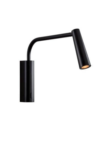 Lampa ścienna wewnętrzna GAMMA EXTEND czarna - LED 3.2W 2700K 137lm ON-OFF IP20 - LEDS C4