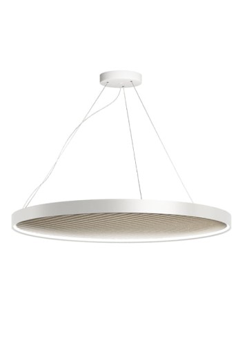 Lampa wisząca z panelem akustycznym ARENA ACOUSTIC white-natural grey - LED 51W 2700K Ra>90 1434lm 220-240V AC dimmable DALI-Push DIM IP20 - PANZERI