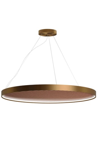 Lampa wisząca z panelem akustycznym ARENA ACOUSTIC bronze-brick - LED 51W 2700K Ra>90 1434lm 220-240V AC dimmable DALI-Push DIM IP20 - PANZERI