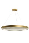 Lampa wisząca z panelem akustycznym ARENA ACOUSTIC mat brass-milk - LED 51W 2700K Ra>90 1434lm 220-240V AC dimmable DALI-Push DIM IP20 - PANZERI