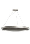 Lampa wisząca z panelem akustycznym ARENA ACOUSTIC titanium-mud - LED 51W 2700K Ra>90 1434lm 220-240V AC dimmable DALI-Push DIM IP20 - PANZERI