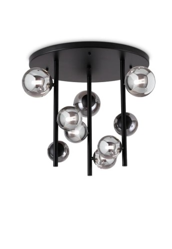 Lampa sufitowa wewnętrzna PERLAGE PL9 przydymiony szary - G9 max 9x15W 220-240V IP20