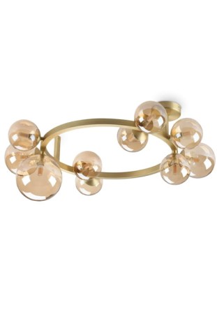 Lampa sufitowa wewnętrzna PERLAGE PL10 bursztynowy - G9 max 15x15W 220-240V IP20