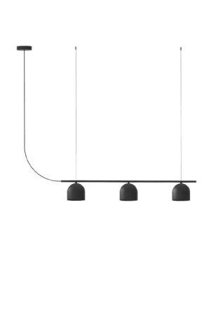 Lampa wisząca wewnętrzna RIO CHANDELIER 3 matowy czarny - G9 220-240V IP20 ON-OFF - ROBIN 