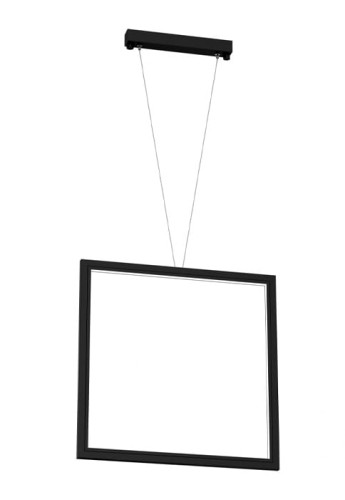 Lampa wisząca kwadratowa IKUNA czarna - 18W LED 3000K 2197lm 220-230V IP20