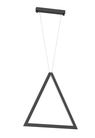 Lampa wisząca trójkątna IKUNA czarna - 13.5W LED 4000K 1765lm 220-230V IP20