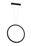 Lampa wisząca okrągła IKUNA czarna - 14W LED 3000K 1709lm 220-230V IP20 
