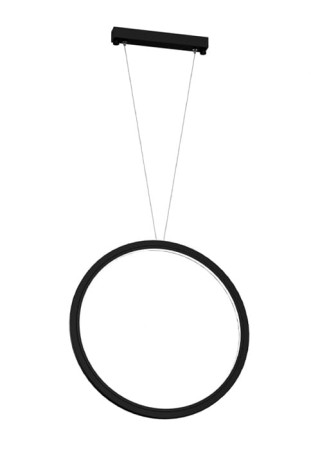 Lampa wisząca okrągła IKUNA czarna - 14W LED 4000K 1831lm 220-230V IP20