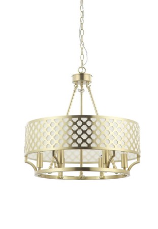 Lampa wisząca VERNO Old Gold - 6xE14 max 12W LED 230V IP20 