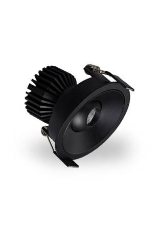 Oprawa wpuszczana regulowana punktowa PRESTO - LED, 7W, 4000K, 390lm, 35°, IP20, czarna