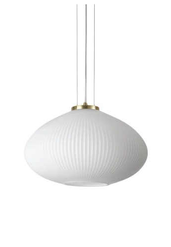 Lampa wisząca wewnętrzna PLISSE' SP1 D45 mosiądz satynowy - E27 1x60W 220-240V AC IP20