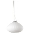 Lampa wisząca wewnętrzna PLISSE' SP1 D35 chrom - E27 1x60W 220-240V AC IP20